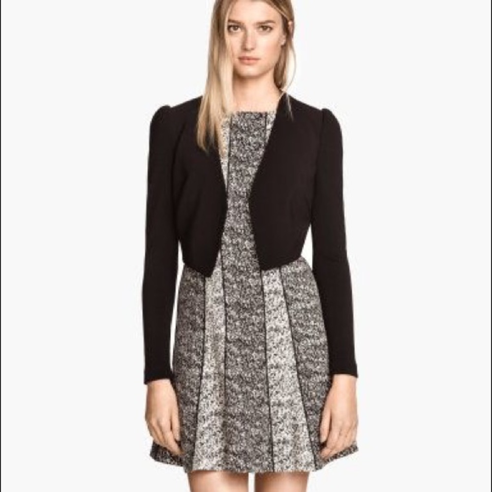 New With tags H&M Black Bolero jacket size 2